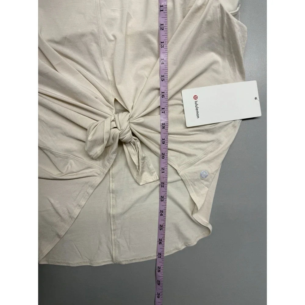 Lululemon Orange Theory Flow Y 2-in-1 Yoga Tank. White Opal. Sz 14. NWT - Picture 8 of 13